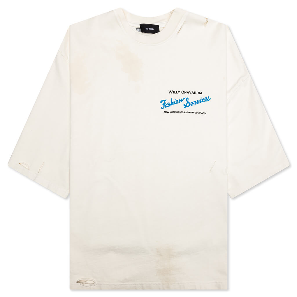 Fashion Services S/S Buffalo Tee - Cream – Feature