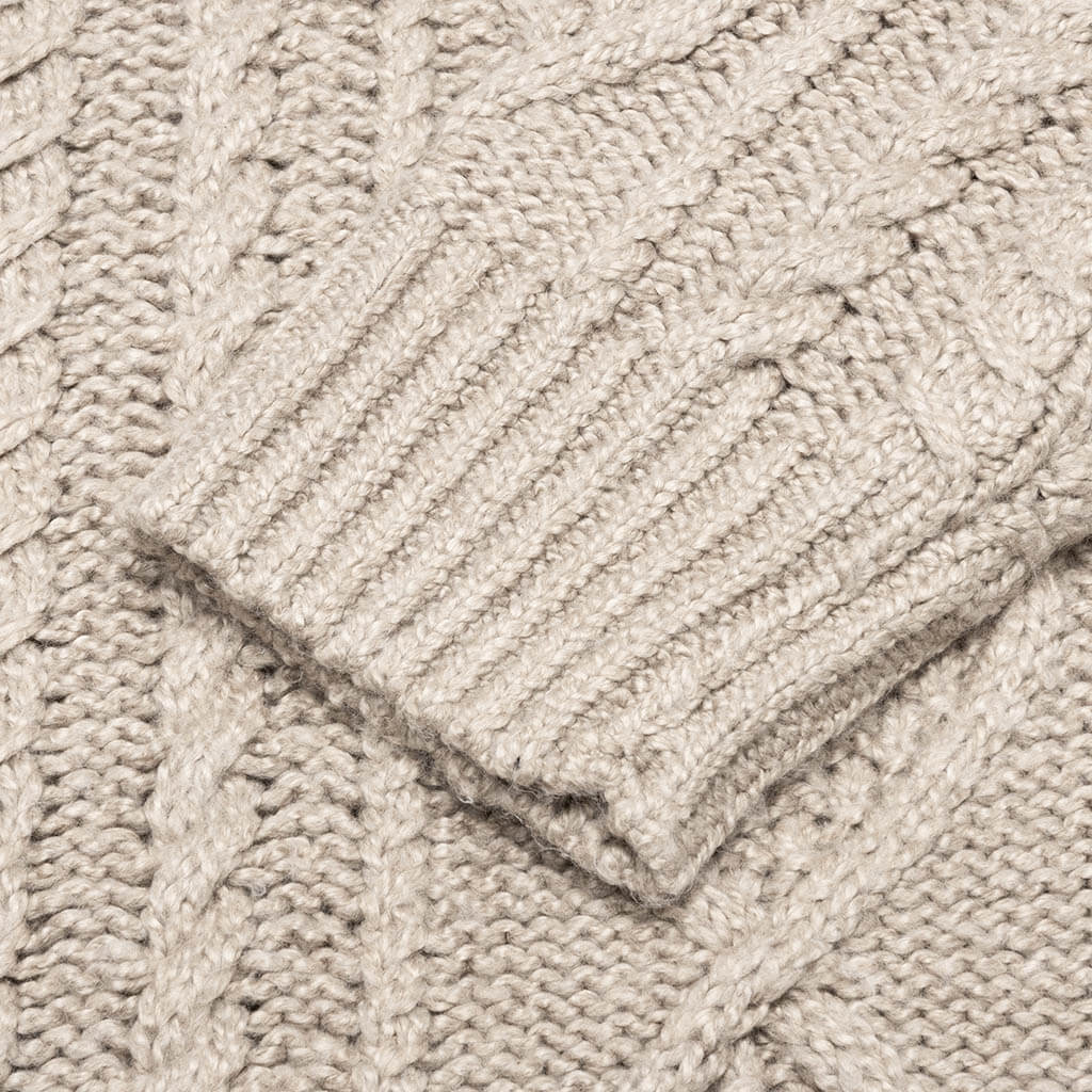 Cable Knit Hoodie - Core Heather – Feature