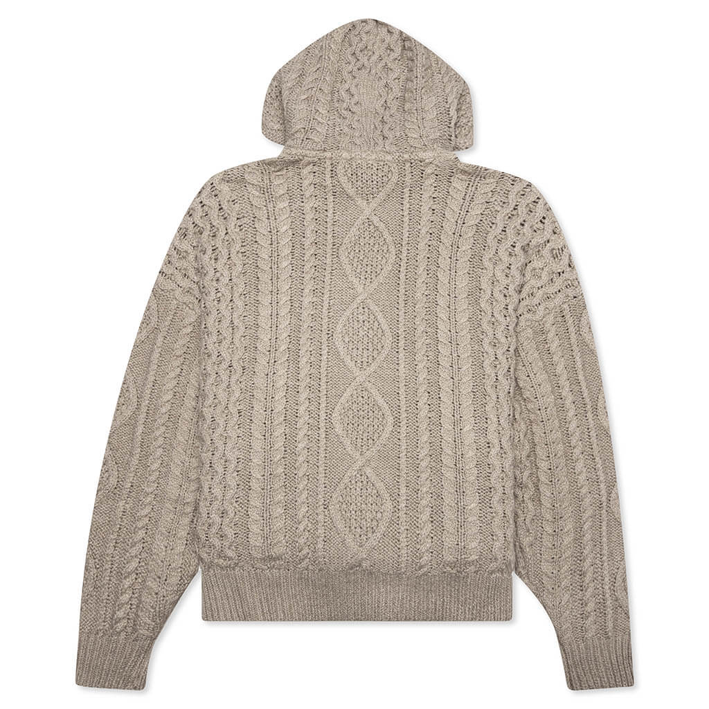 Cable Knit Hoodie - Core Heather – Feature