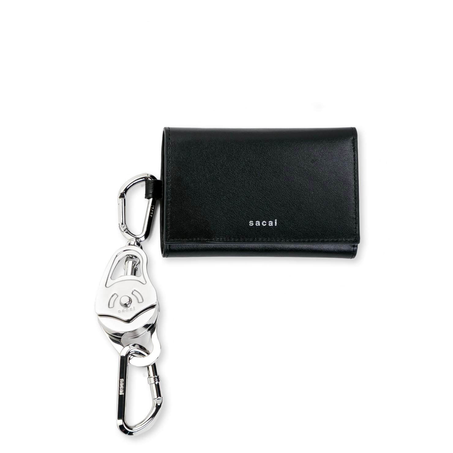 小物 sacai Carabiner Trifold Wallet Carabiner Trifold Wallet - Black – Feature