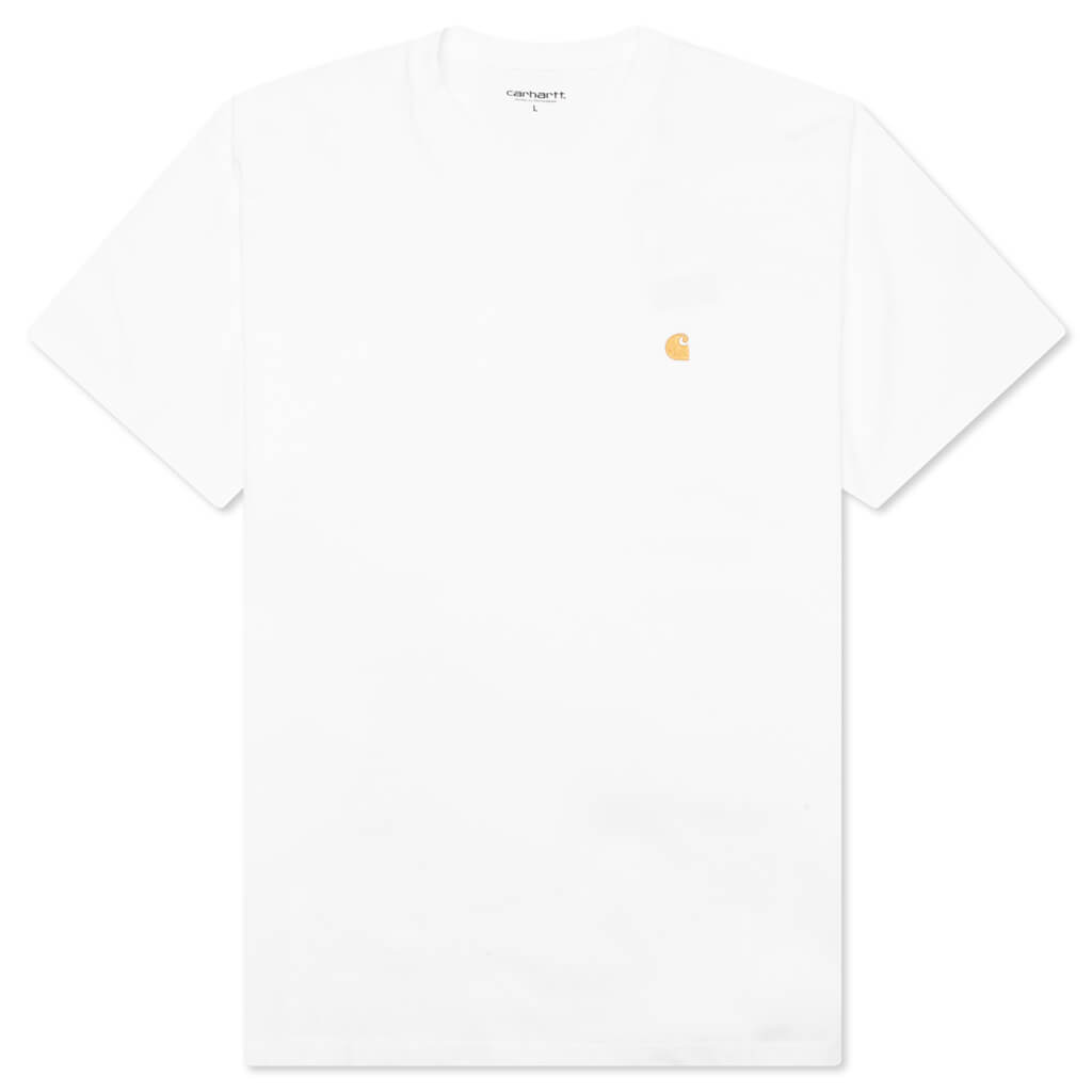 Carhartt T-shirt Chase (white/gold)