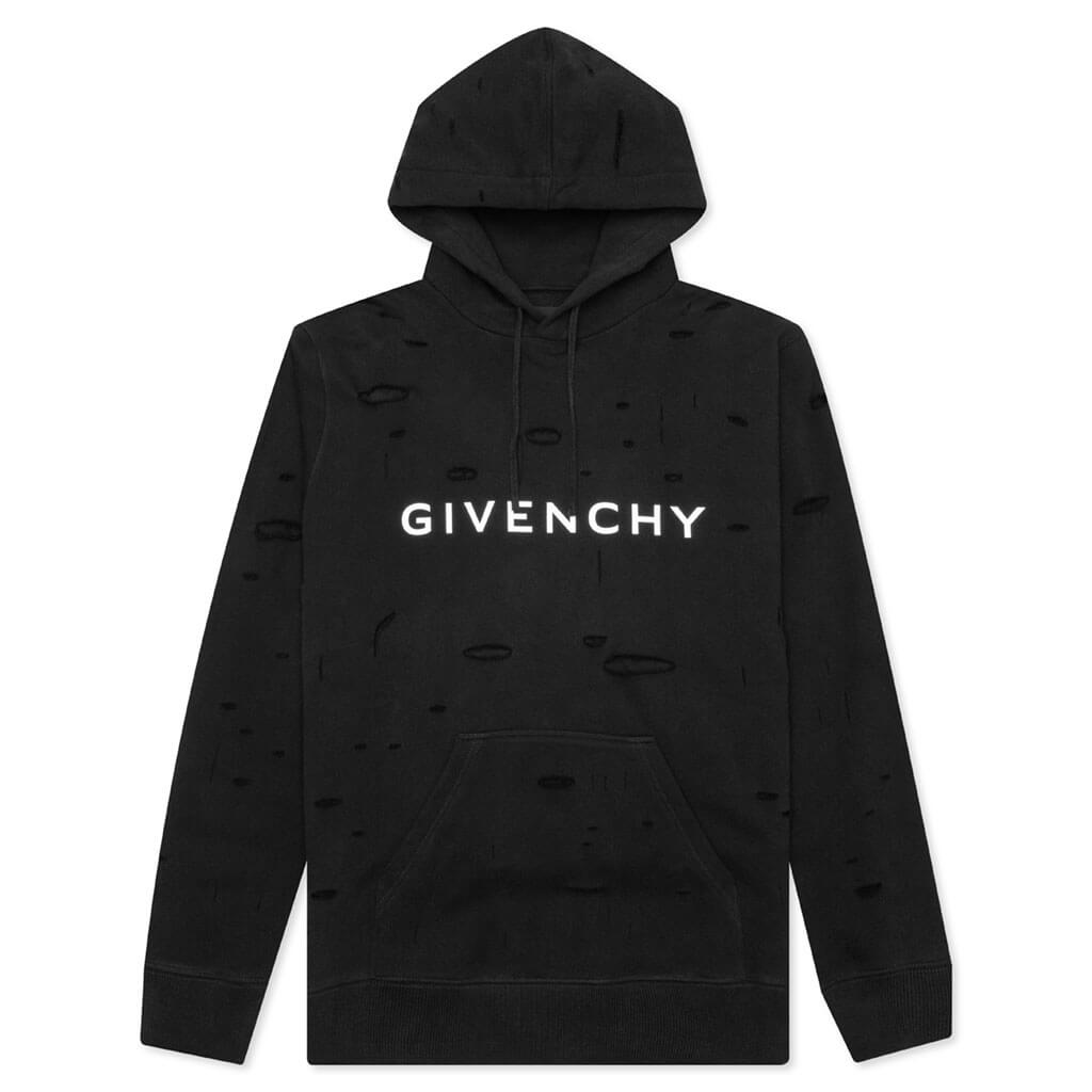 Givenchy Paris Givenchy Sweatshirt With Holes Fleece Hoodie