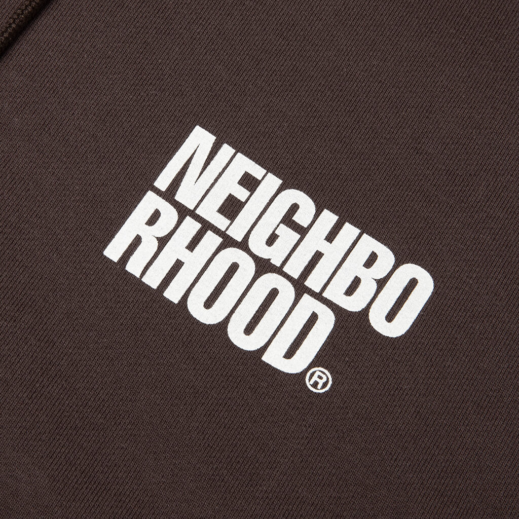 Classic L/S Sweat Zip Hoodie - Brown – Feature