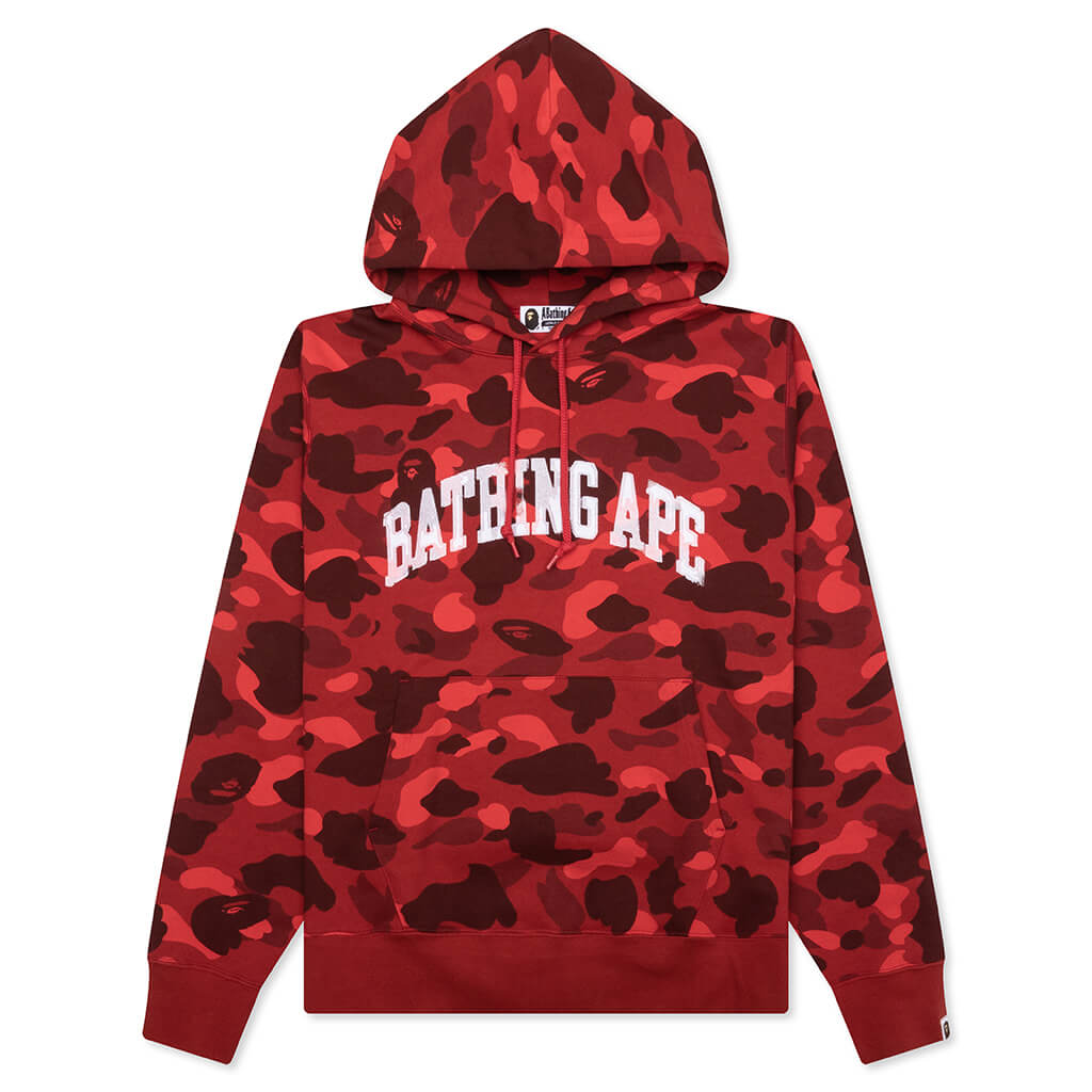 Color Camo Pullover Hoodie - Red – Feature