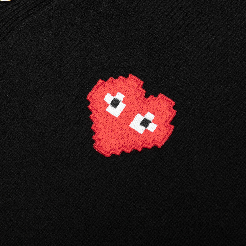 the Artist Invader Pixel Red Heart Cardigan Women main image 0