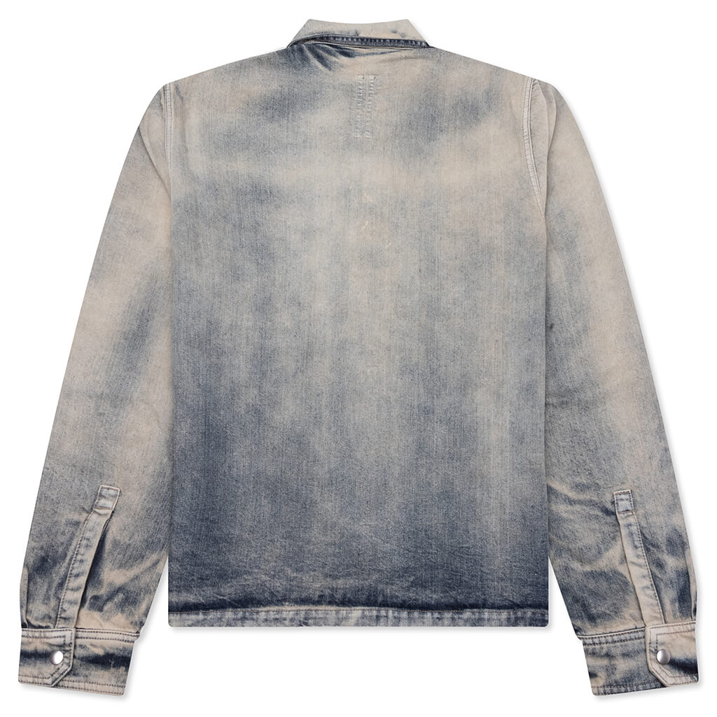 Concealed Zipfront Denim Jacket - Mineral Pearl – Feature