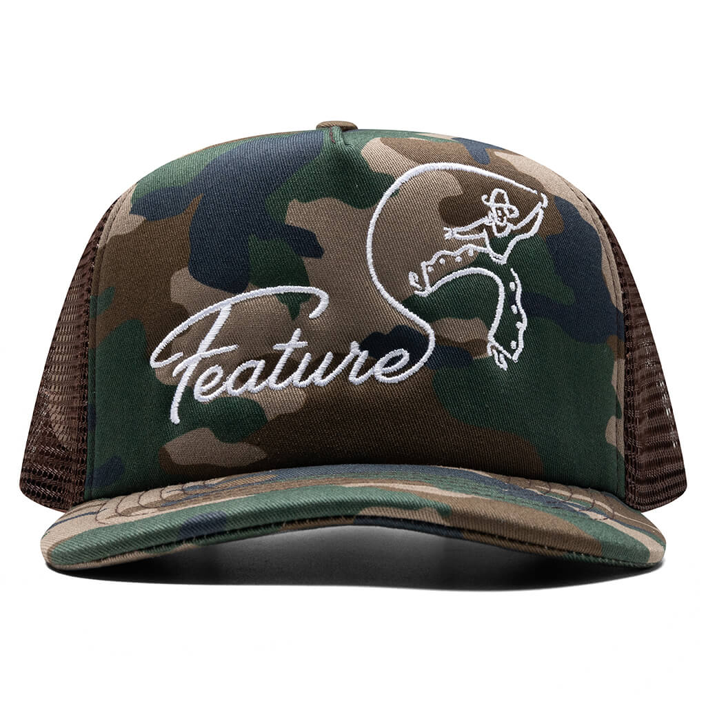 Cowboy Trucker - Camo – Feature I AM NOT SATOSHI NAKAMOTO OS/CAMO