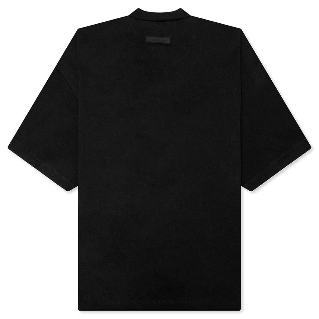 Heavy Jersey Crewneck T-Shirt - Jet Black