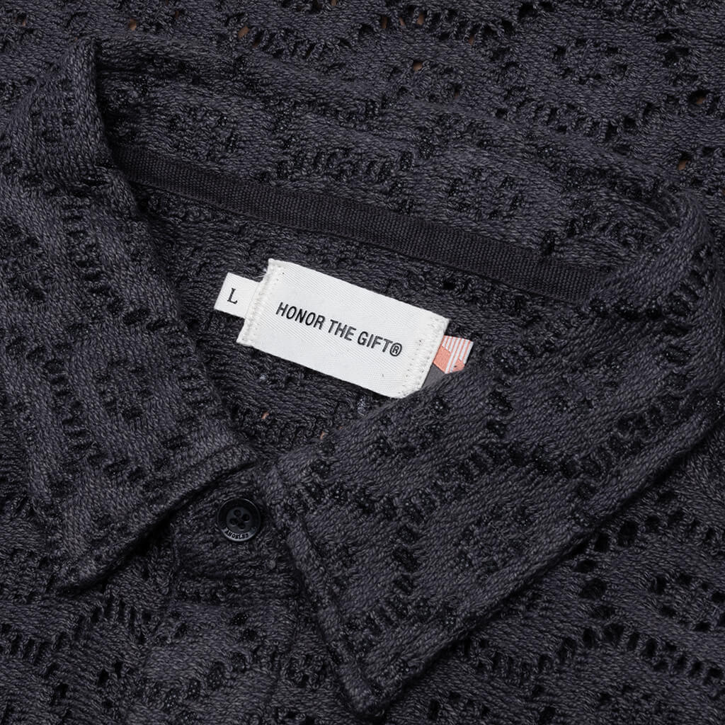 Button Front Crochet PT-18039