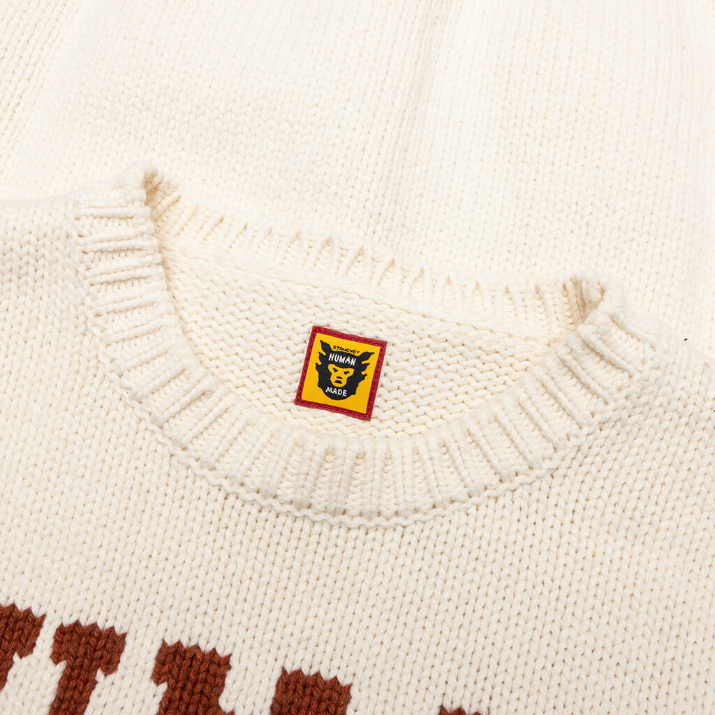 Dachs Knit Sweater - White – Feature