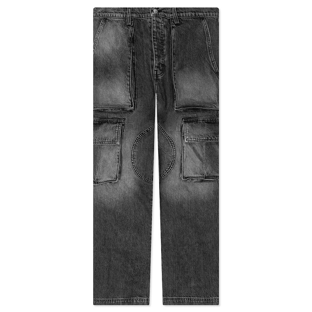 Jersey cargo pants with embossed logo main image 0