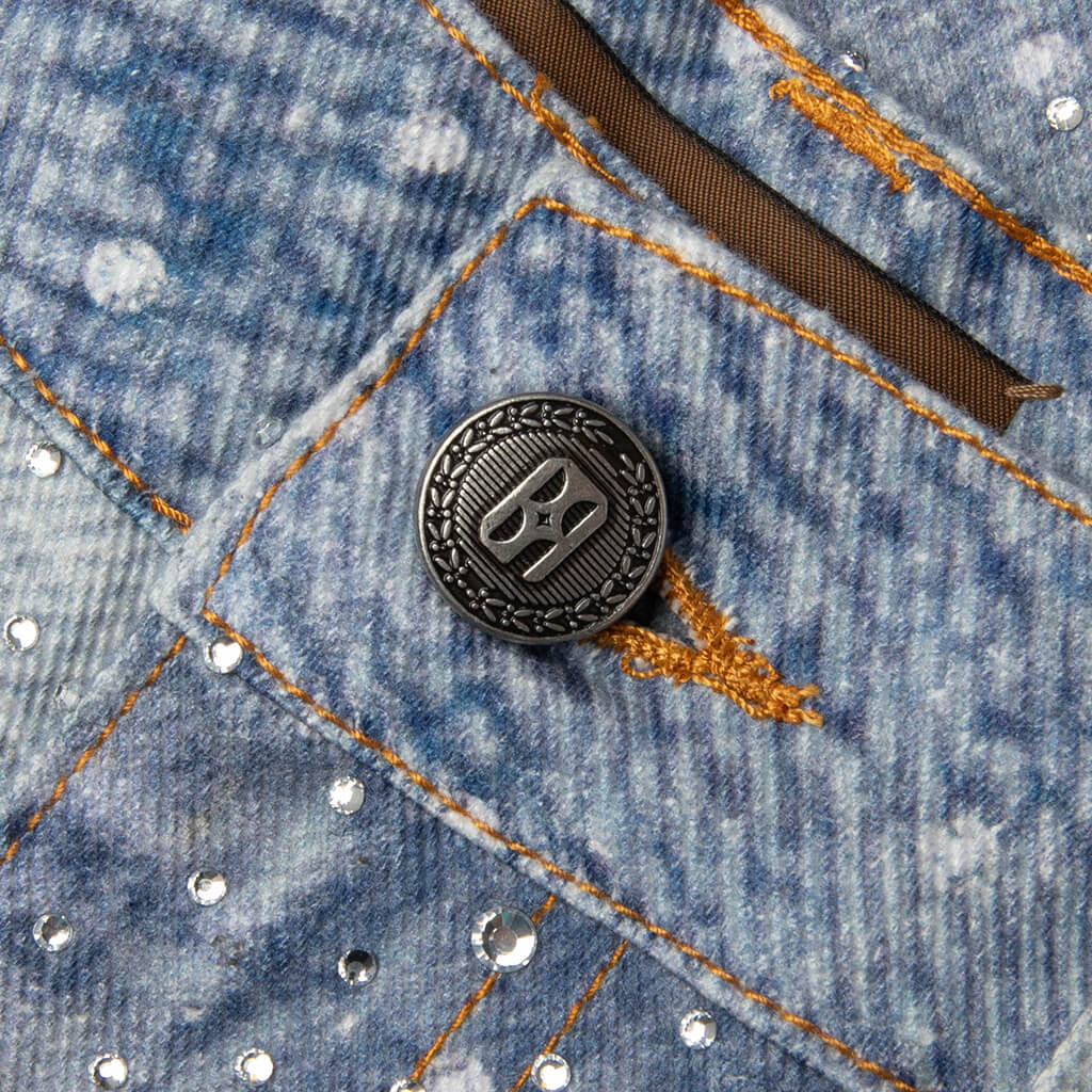 20K Swarovski Diamond Boro Jean - Blue – Feature