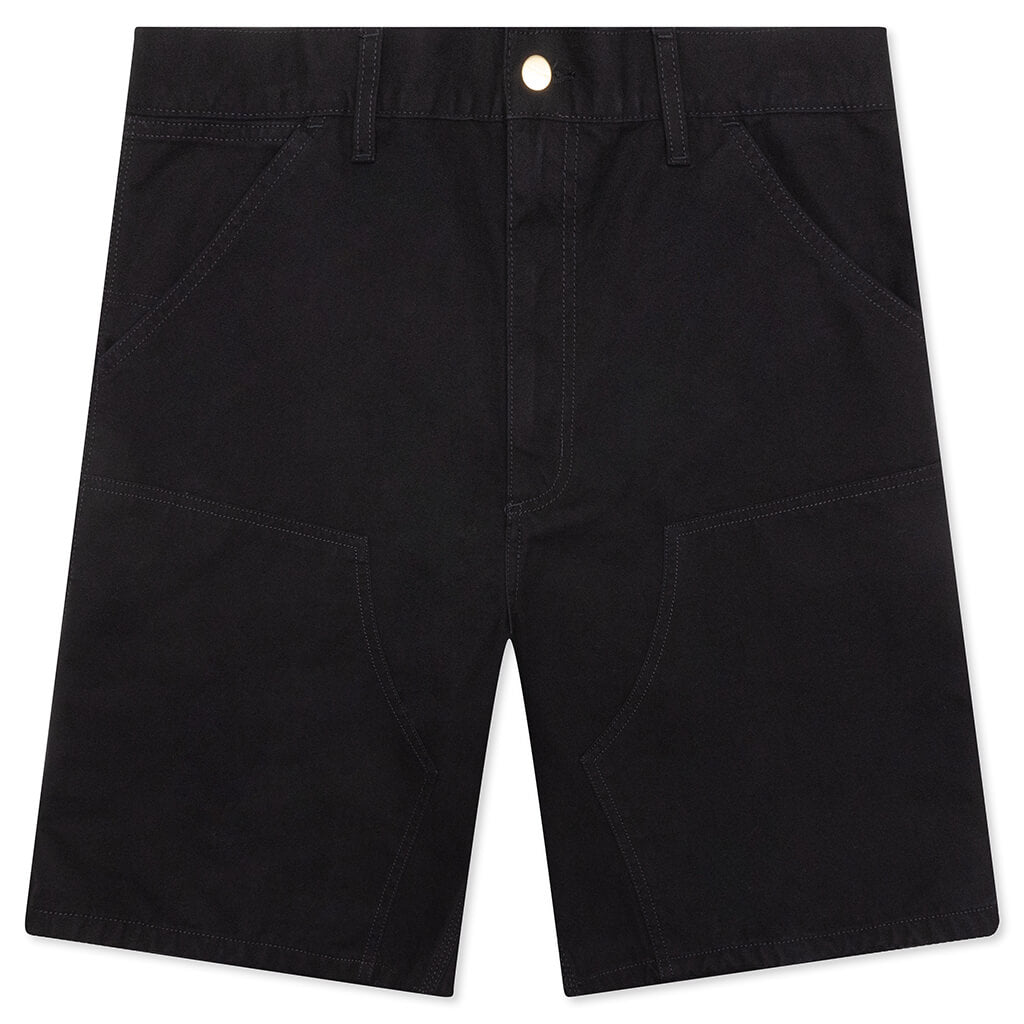 Double Knee Short - Black Rinsed – Feature