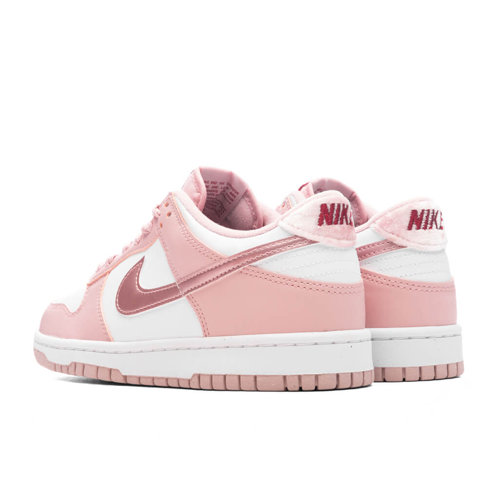 dunk low pink glaze white