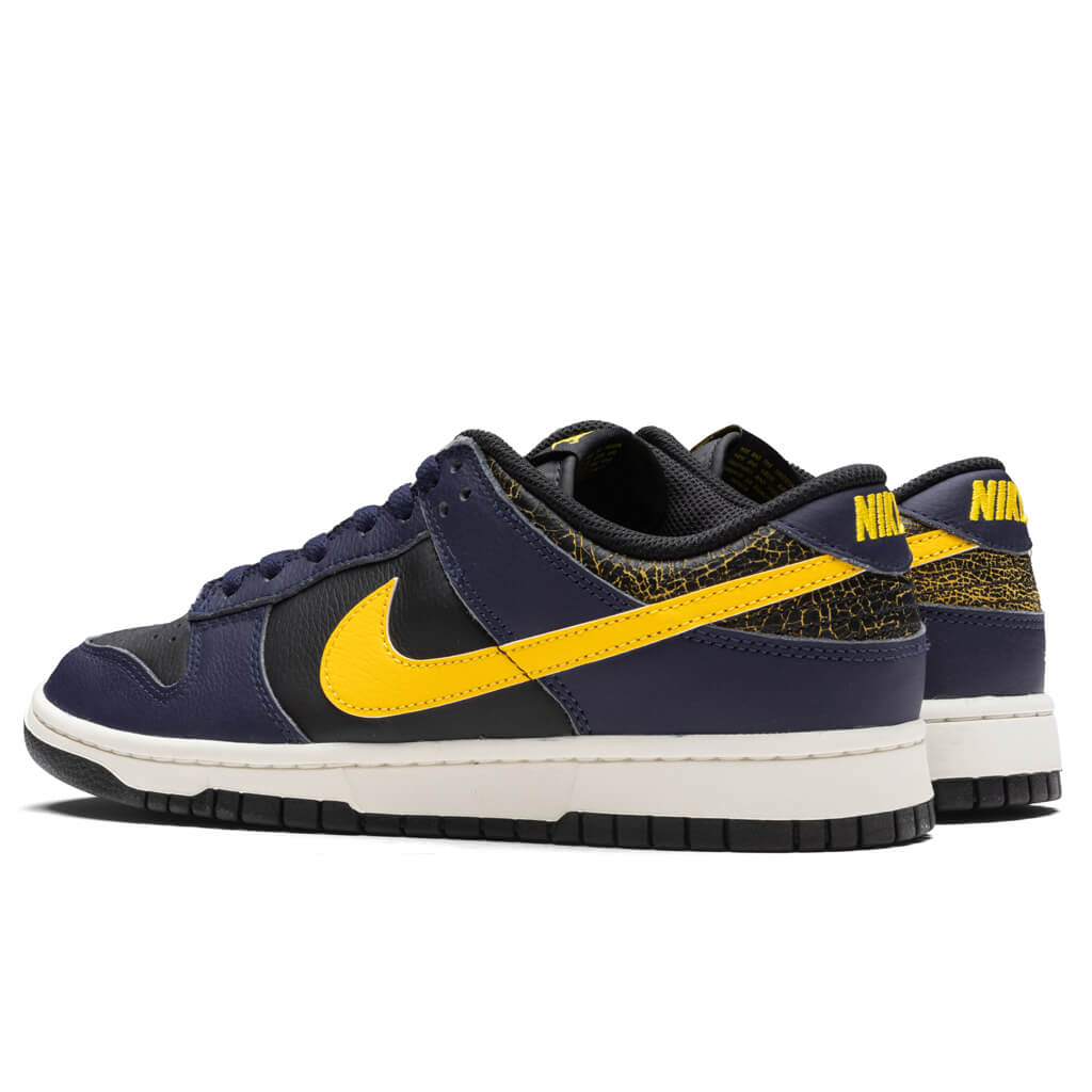 Dunk Low Retro Vintage 'Michigan' - Black/Tour Yellow/Midnight Navy â Feature