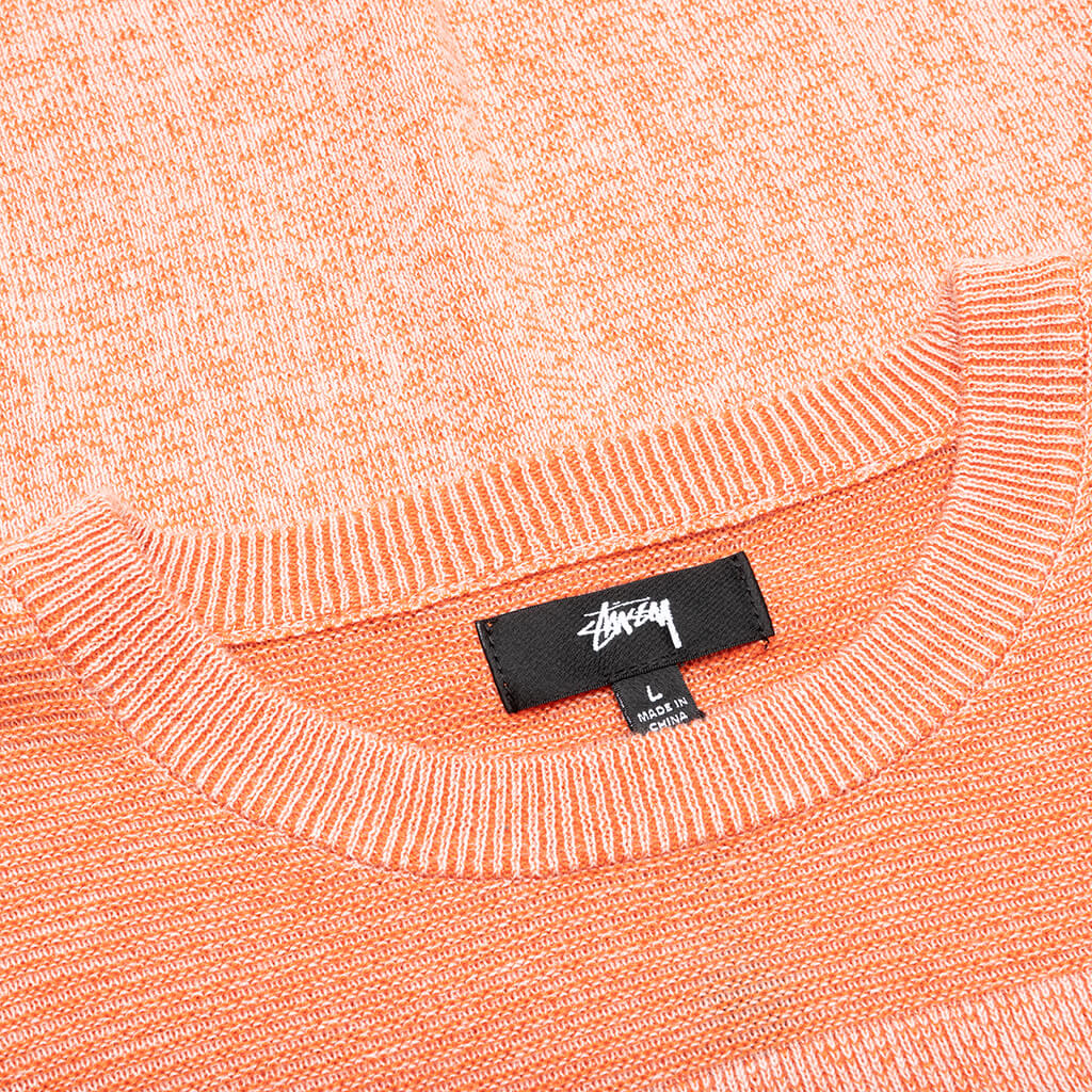 Engineered Panel Sweater - Orange