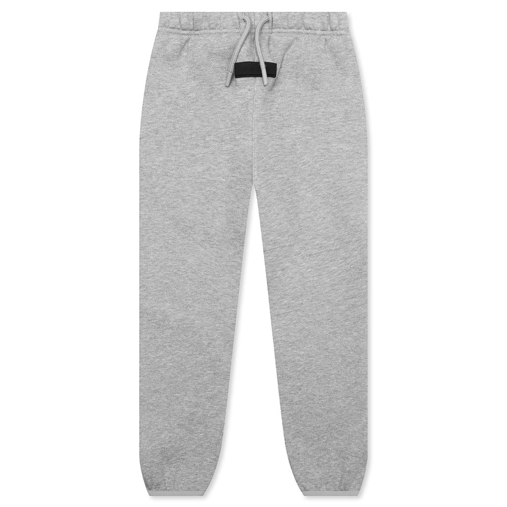 Kids Essentials Sweatpant Dark Heather Oatmeal Feature