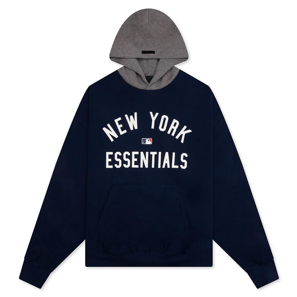 Fear of God Essentials x MLB Yankees Sport Hoodie - Midnight Navy