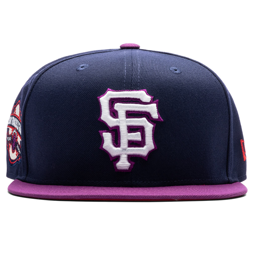 Men's Atlanta Braves New Era Tan/Black 30th Season Purple Undervisor  59FIFTY Fitted Hat