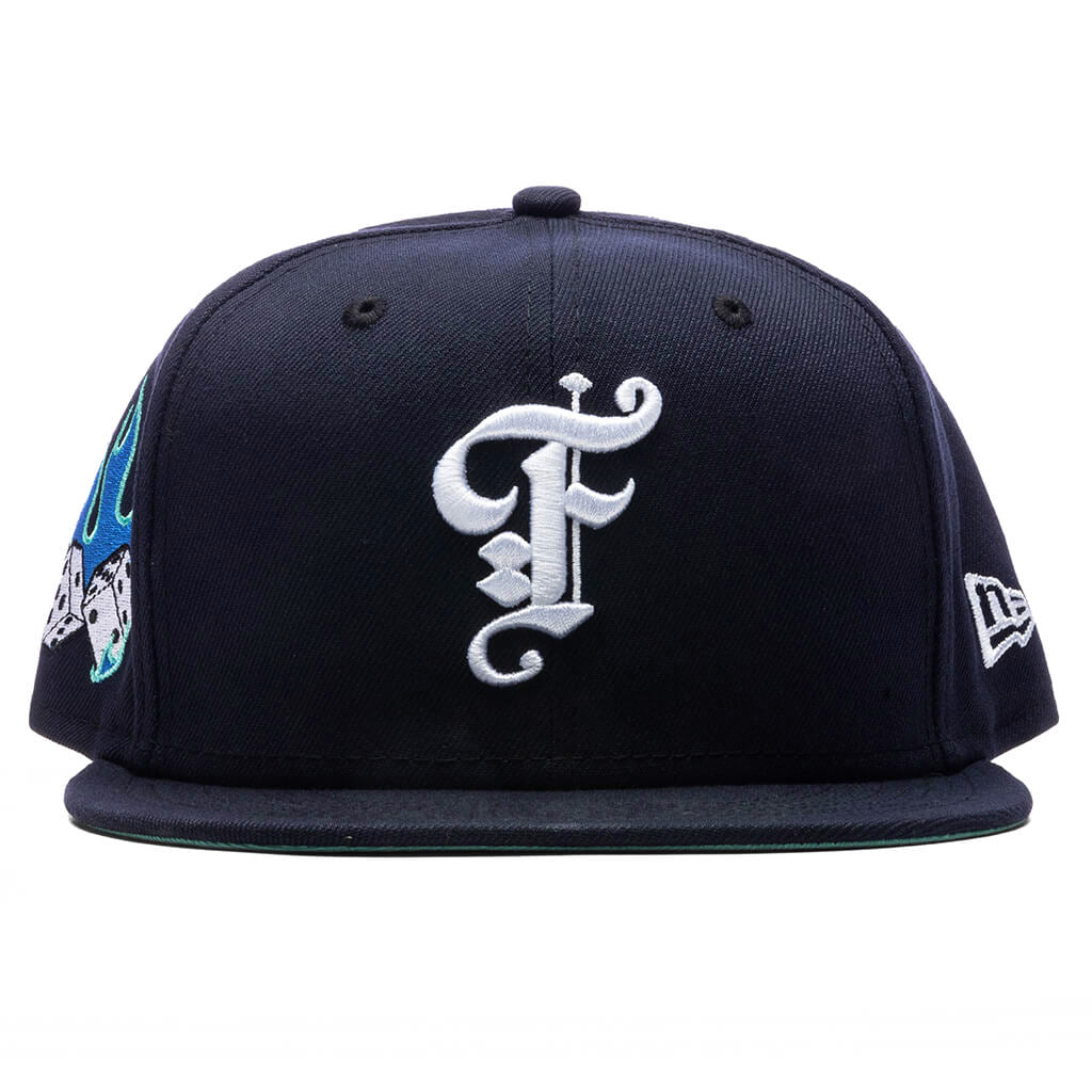 New Era Cardinal San Francisco Giants 50th Anniversary Air Force Blue Undervisor 59FIFTY Fitted Hat