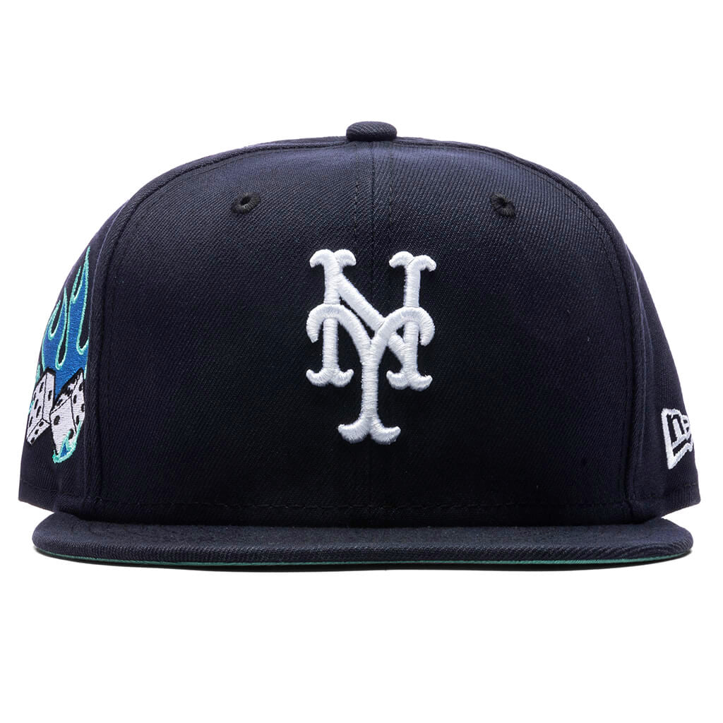 New Era New York Yankee Fitted Pink Bottom Navy Blue White (2000 Subway  Series Embroidery)