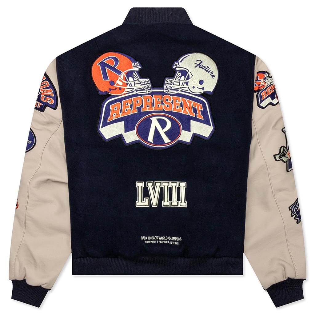 同梱不可】 Logo Varsity Jacket Navy 完売品 2021aw ジャンパー