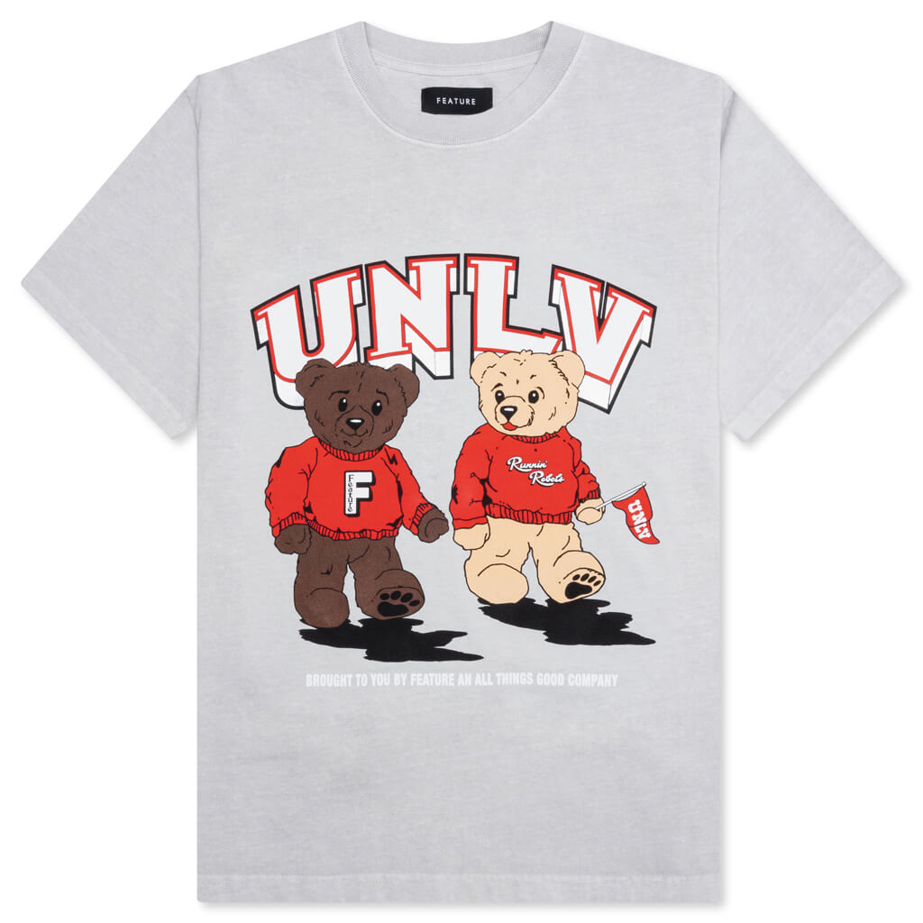 Feature x UNLV Bearly Rebel Tee - Pigment Grey
