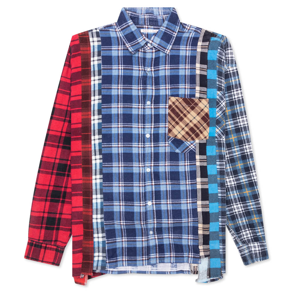 FLANNEL SHIRT -> 7 CUTS WIDE SHIRT / ASSORTED