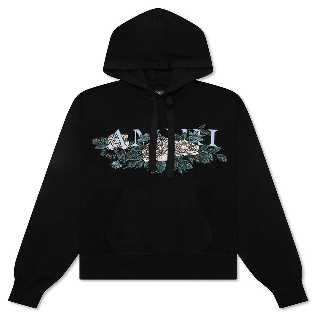 Floral Logo Hoodie Black Feature floral-logo-hoodie-black-feature