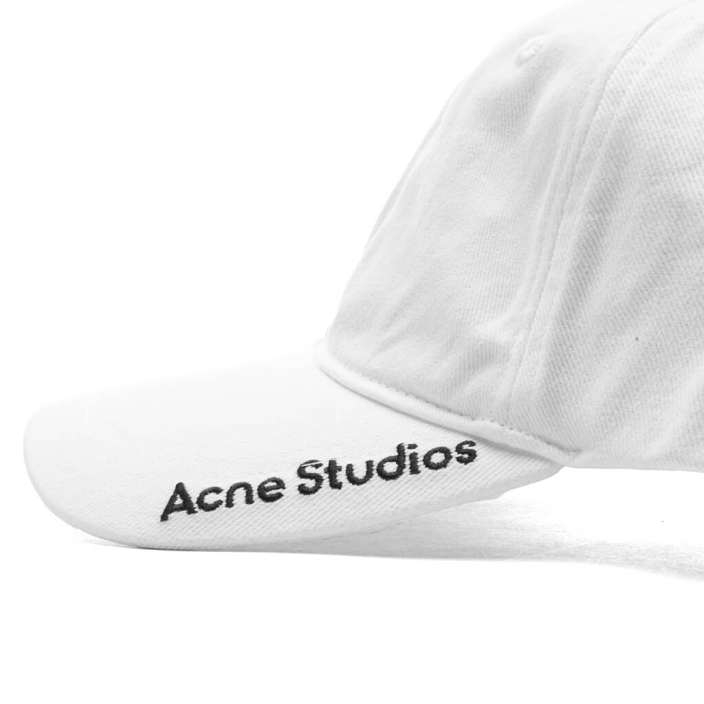 Embroidered Logo Baseball Cap - White – Feature