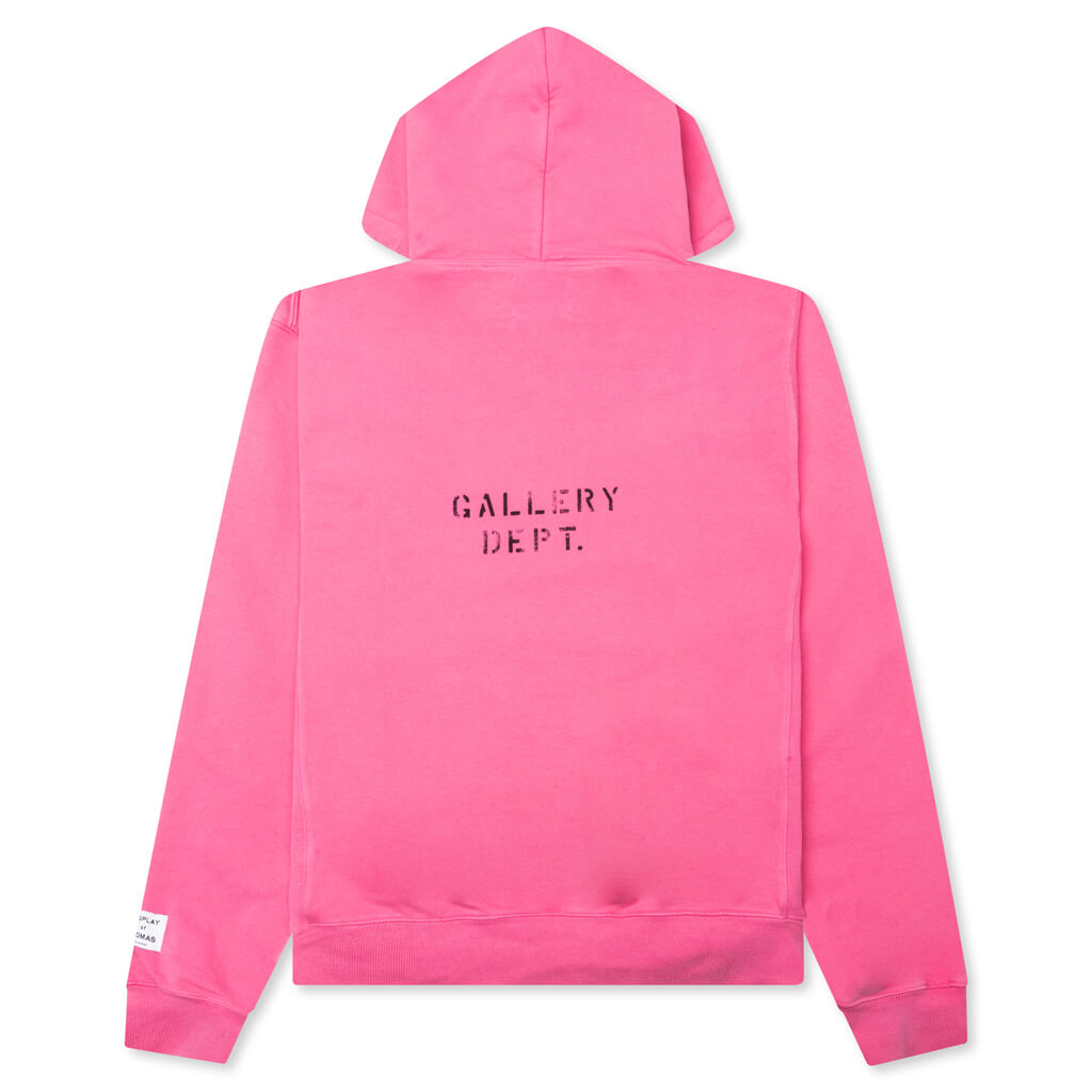 DEPT LOGO HOODIE FLO ORANGE – Gallery Dept - online