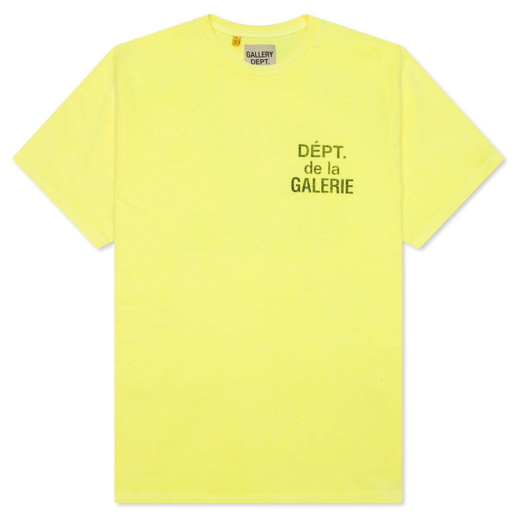 French Tee - Fluorescent Yellow