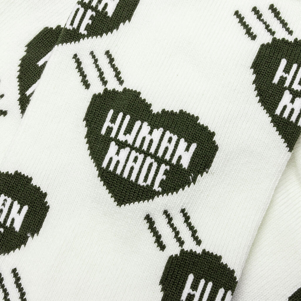 Human Made Heart Logo Pile Sock Review