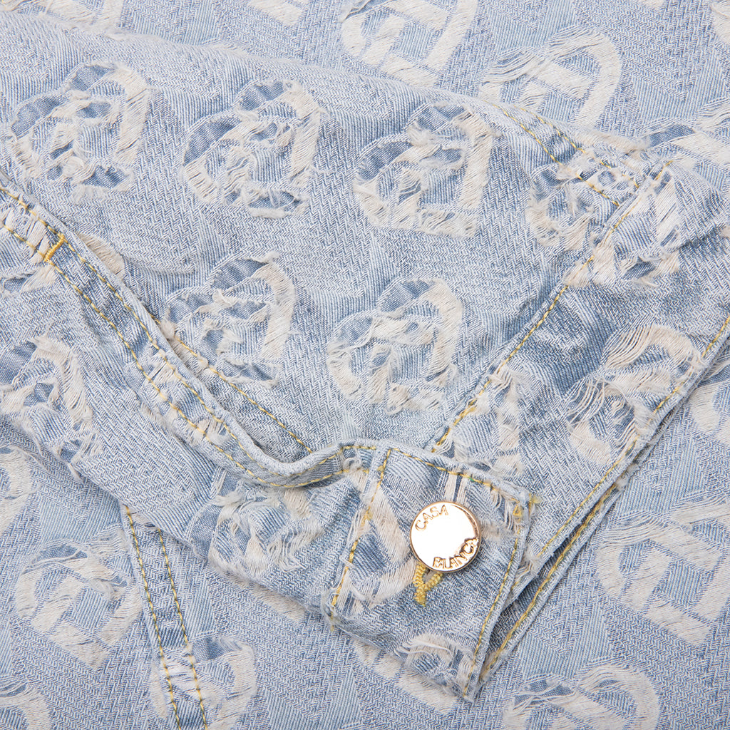 Jacquard Denim Jeans - Washed Indigo – Feature