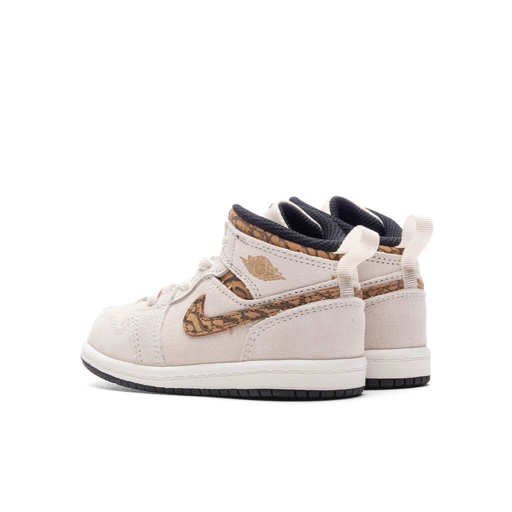 Air Jordan 1 Mid (TD) - Light Orewood Brown/Metallic Gold/White â Feature