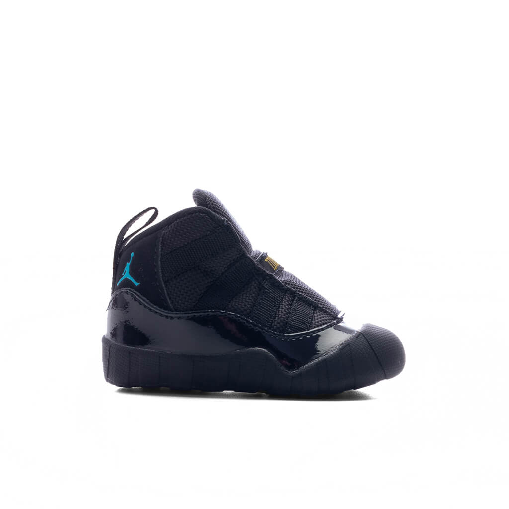 Air Jordan 11 Infant 'Gamma'- Black/Gamma Blue/Varsity Maize – Feature, image size:1024x1024