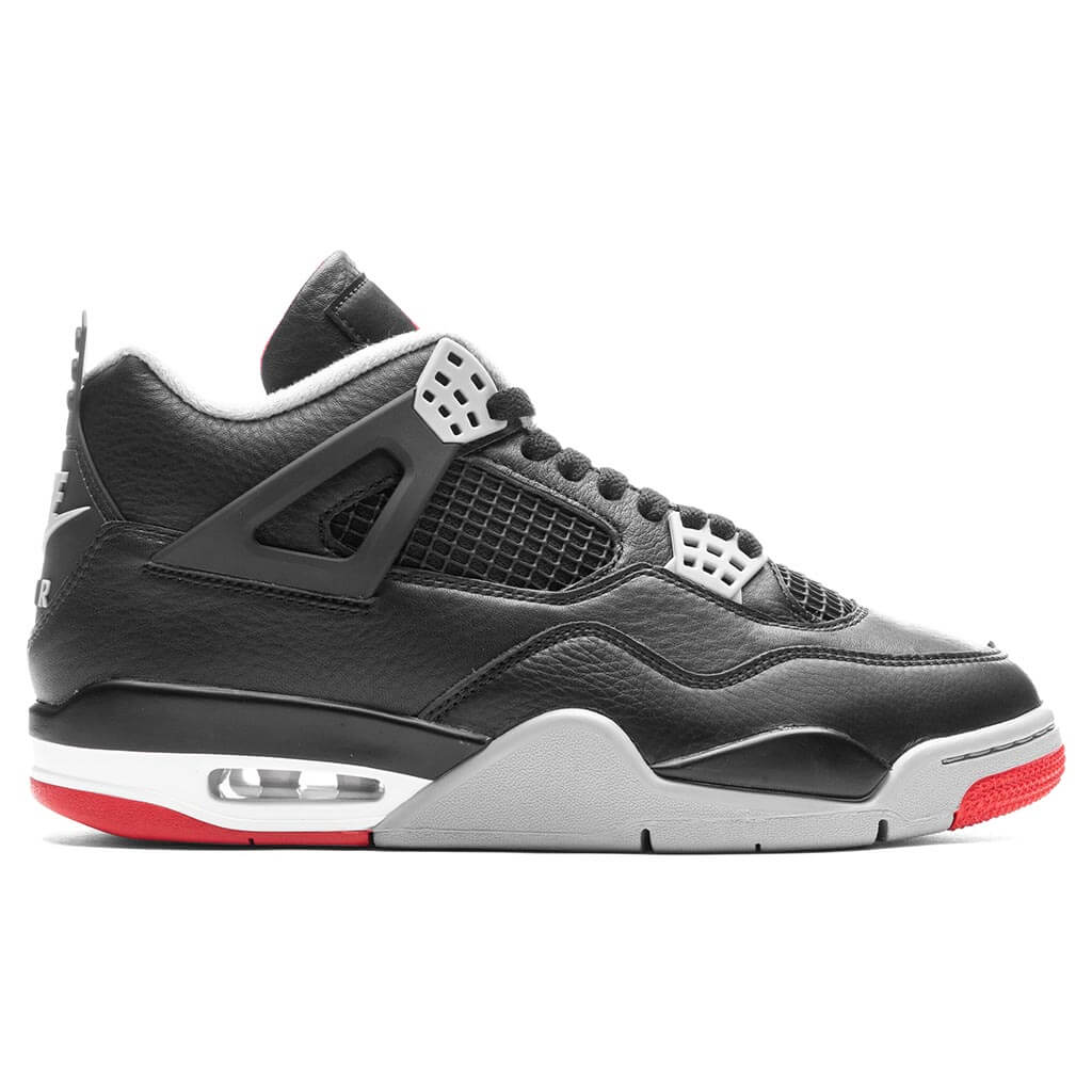 Jordan 4 black outlet fire red cement grey