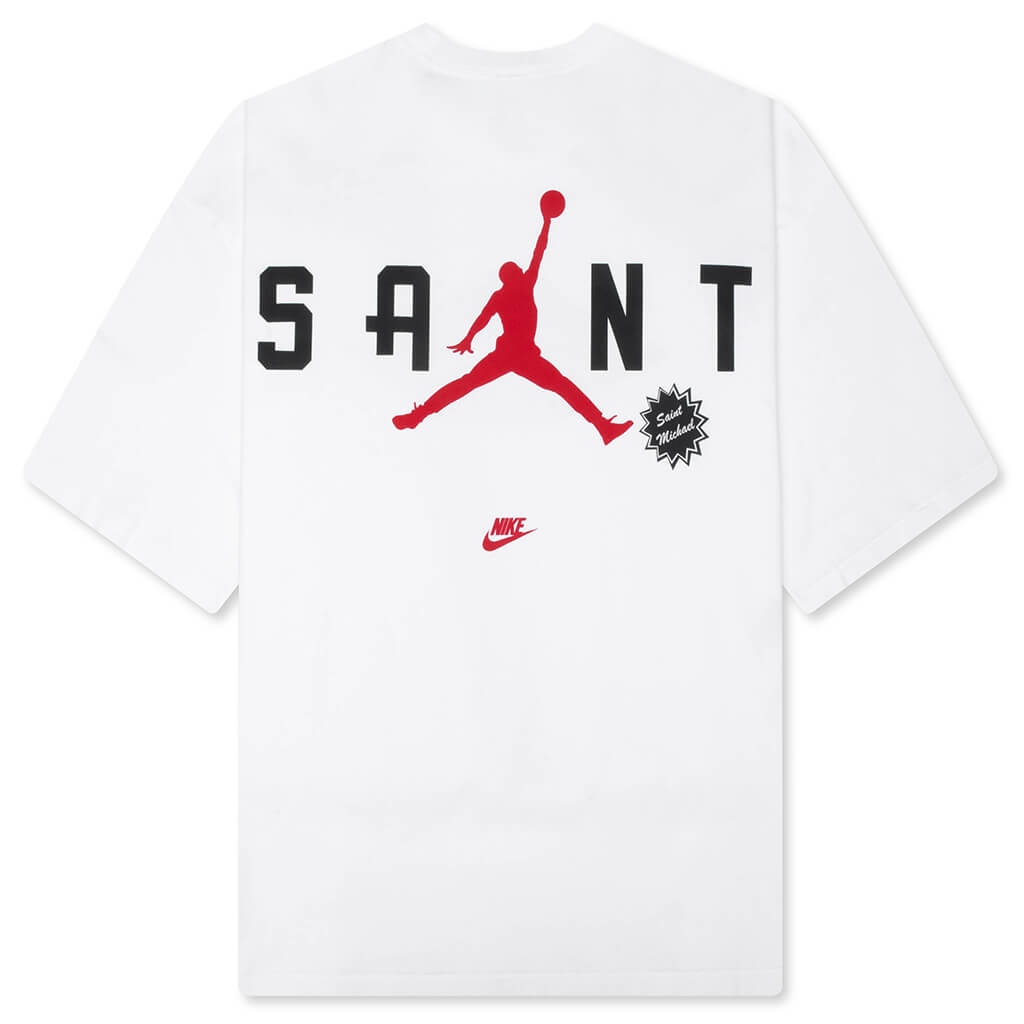 Air Jordan x Saint Mxxxxxx S/S Tee - White/University Red/Black