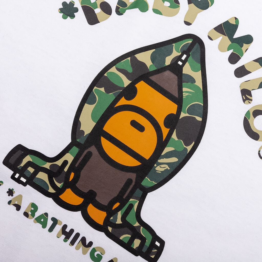 Kid's ABC Camo Milo Hoodie Tee - White/Green – Feature