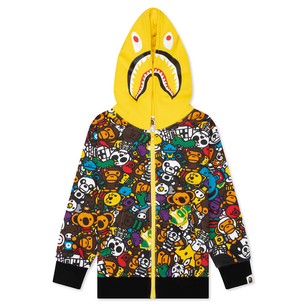 Kids Milo All Safari Shark Zip Hoodie - Multi – Feature