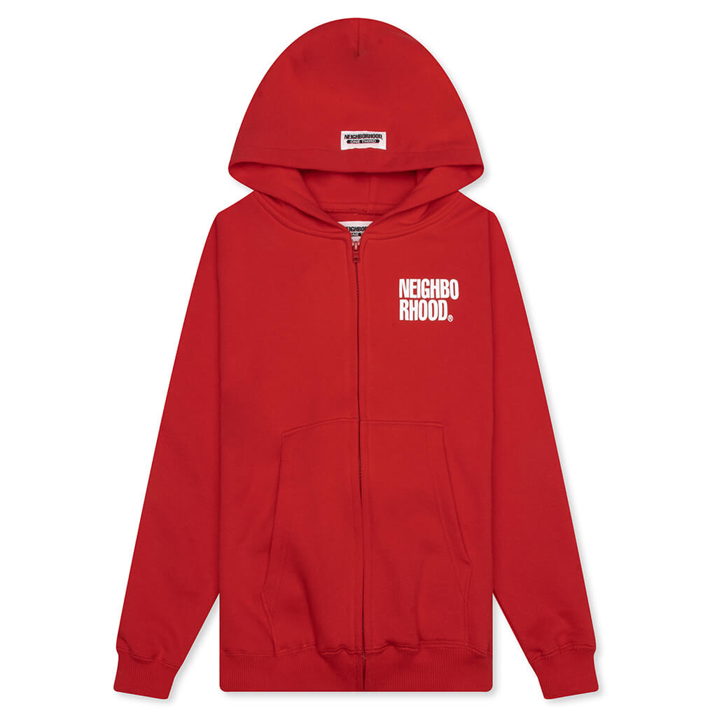 Kids OT . Sweat Zip Hoodie LS - Red – Feature
