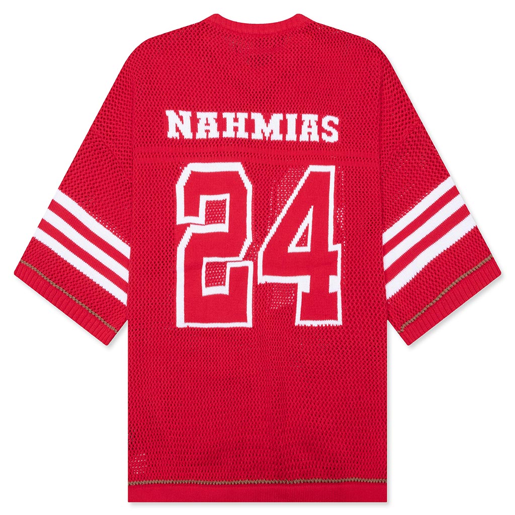 Knit 24 Football Shirt - Cherry – Feature