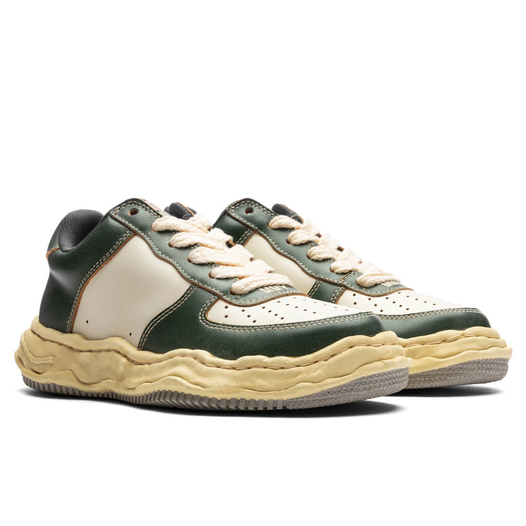 Wayne Low Vintage Leather - Green/White | Maison MIHARA YASUHIRO