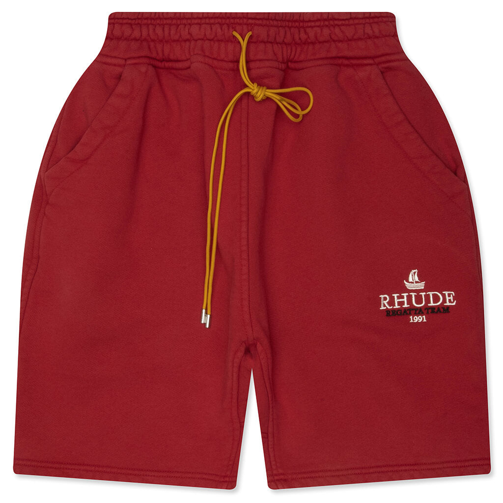 Mariner Regatta Sweat Shorts - Vintage Red/White – Feature