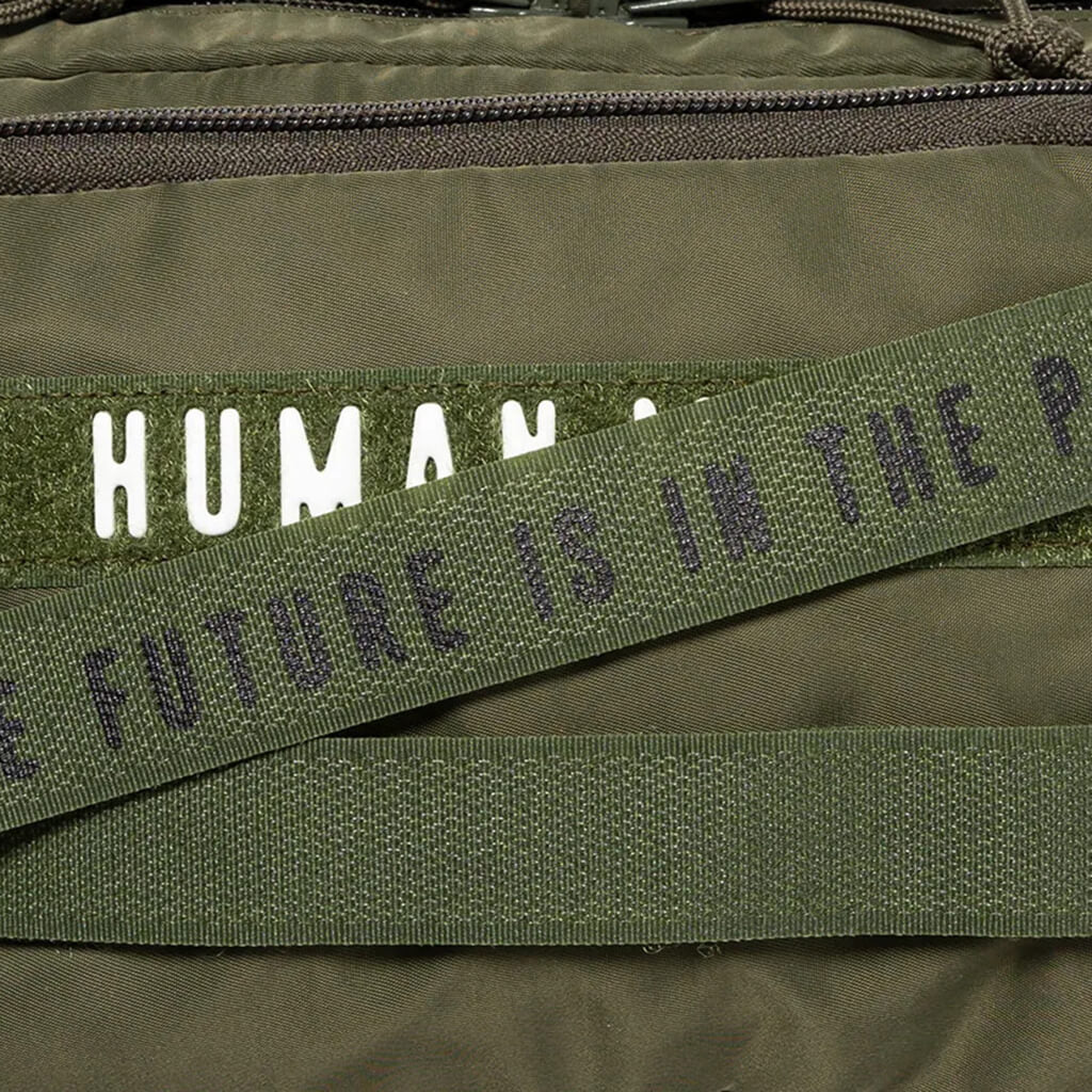 Human made outlet military waist bag