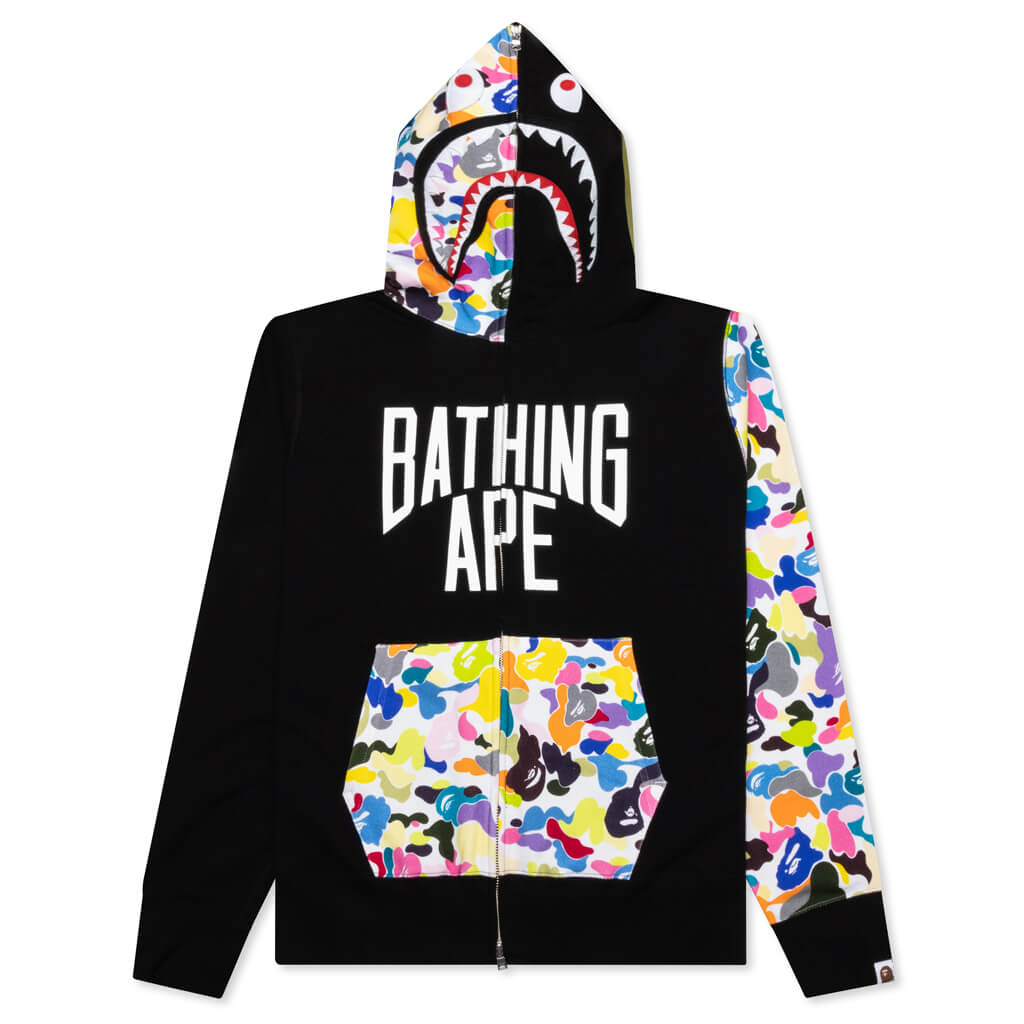 Multi Camo NYC Logo Shark Full Zip Hoodie M â Feature