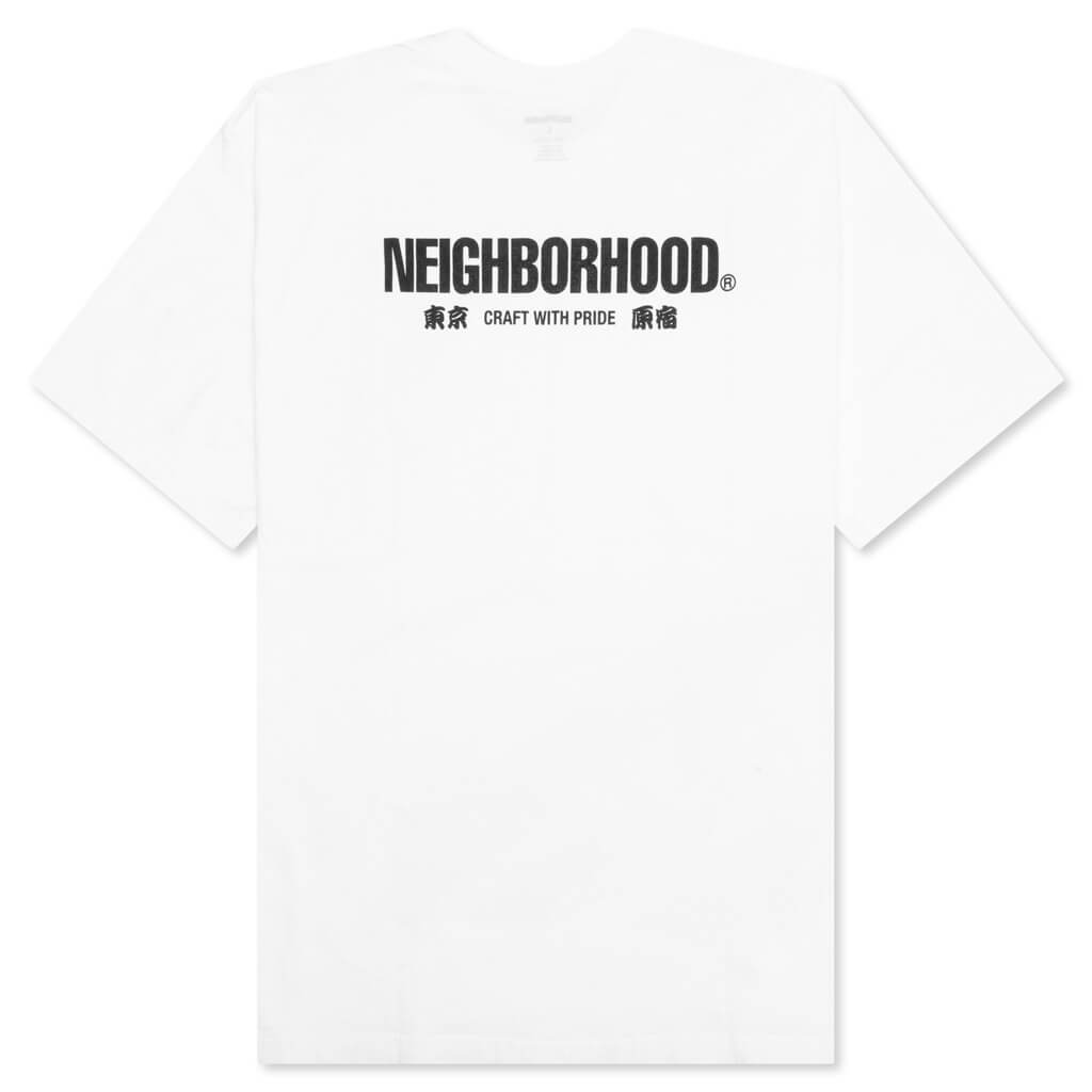 NEIGHBORHOOD ネイバーフッド PRINT S/S T-SHIRTS 東京 禰威暴亜 プリントTシャツ 半袖カットソー ブラック