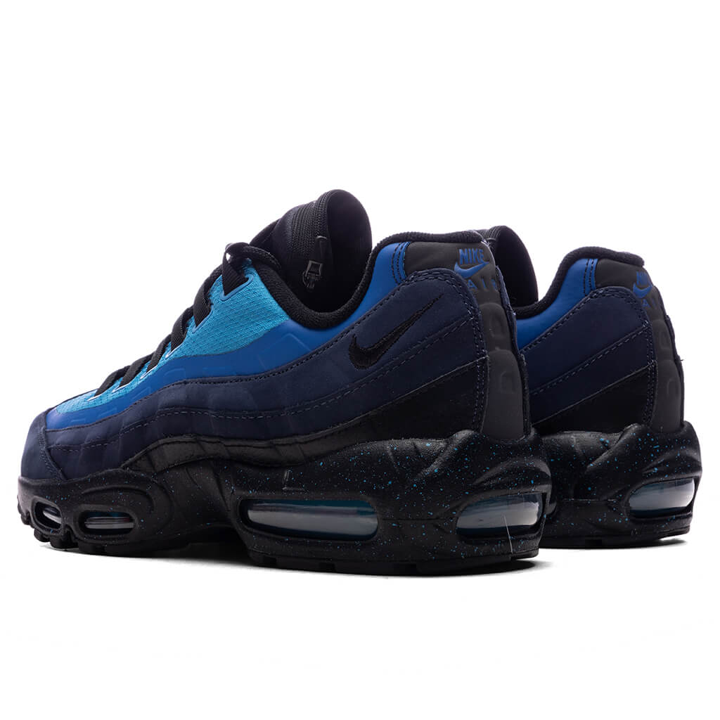NIke x Stash Air Max 95 - Obsidian/Black/Harbor Blue â Feature