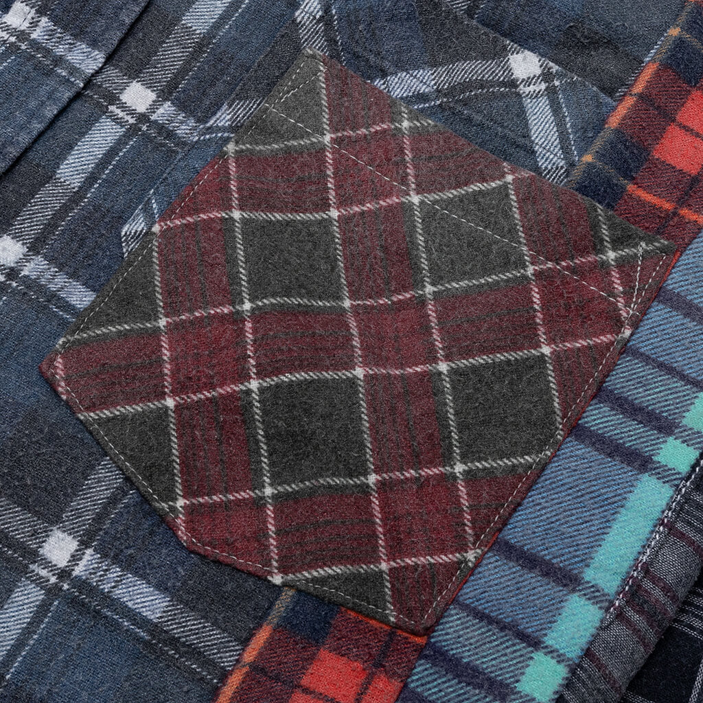 FLANNEL SHIRT -> 7 CUTS WIDE SHIRT / ASSORTED