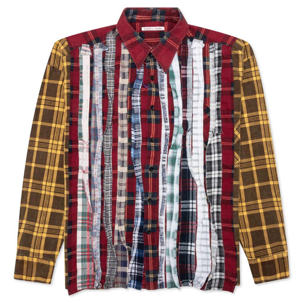Flannel Shirt Ribbon Wide Shirt - Assorted – Feature